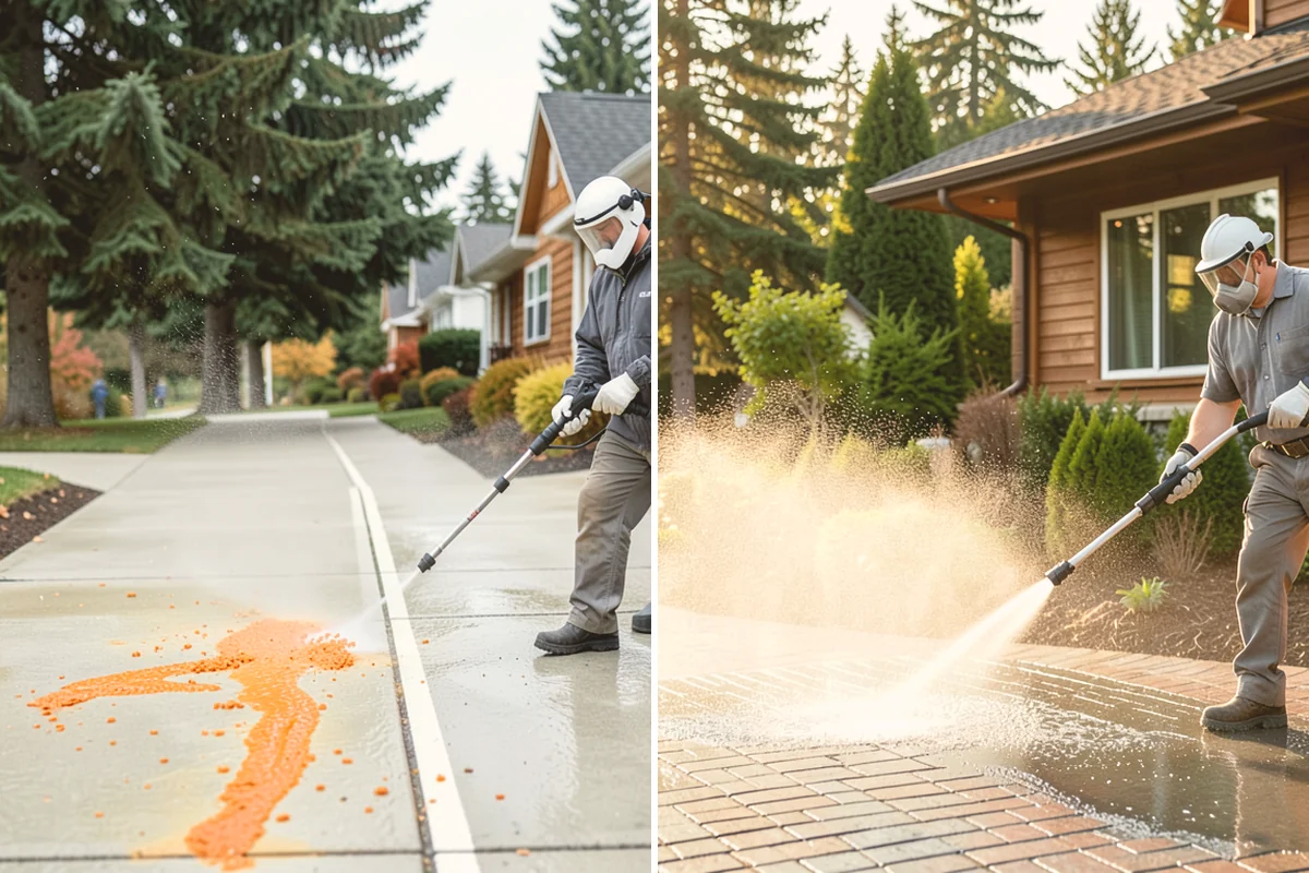 Loading Dock Cleaning in Stanwood, Snohomish County, WA - Sweep debris and note spill or stain locations