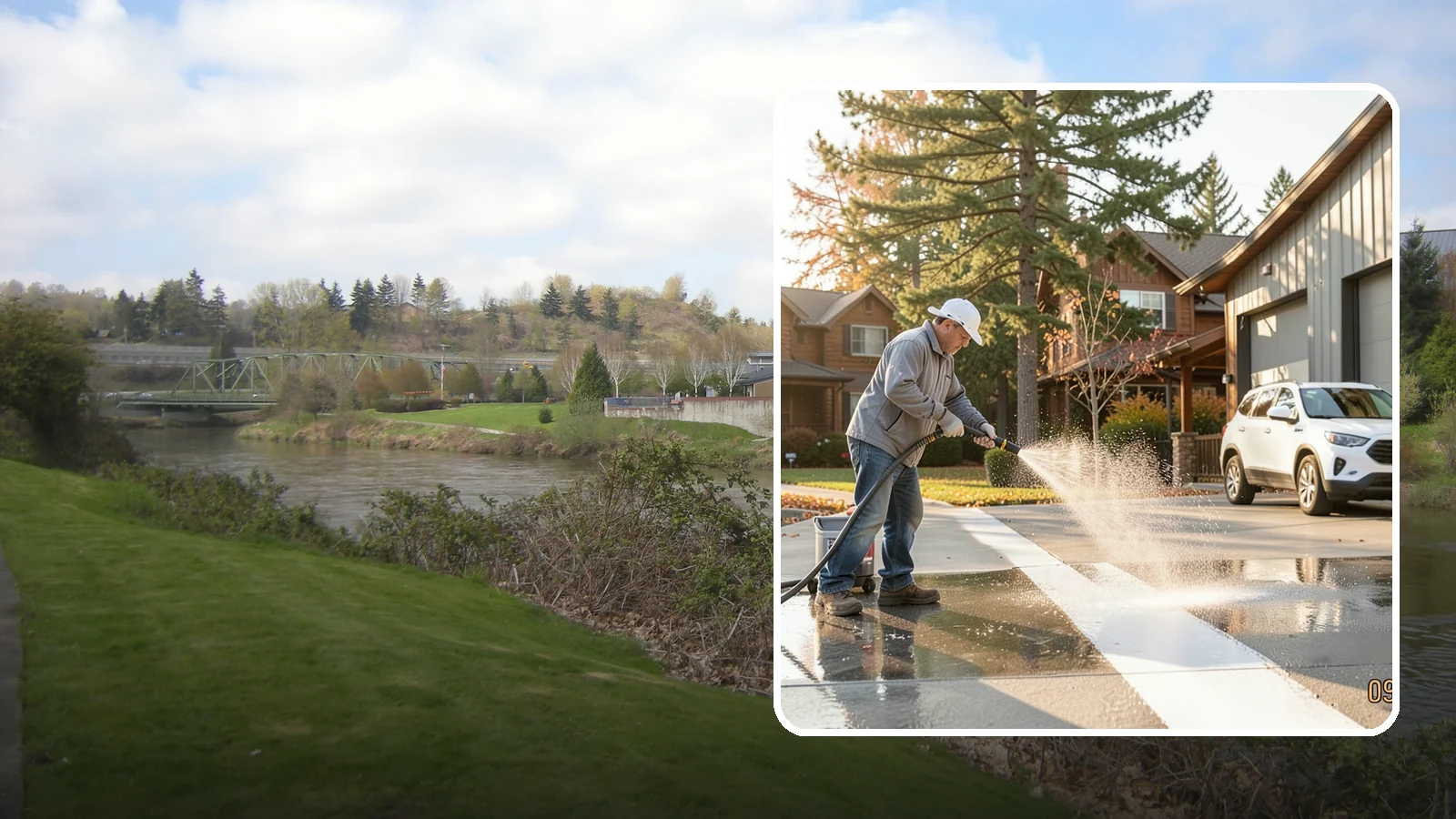 Loading Dock Cleaning in Tukwila, King County, WA - We clean loading docks at Washington warehouses and stores to clear grease, tire marks, and slip hazards from busy work zones.
