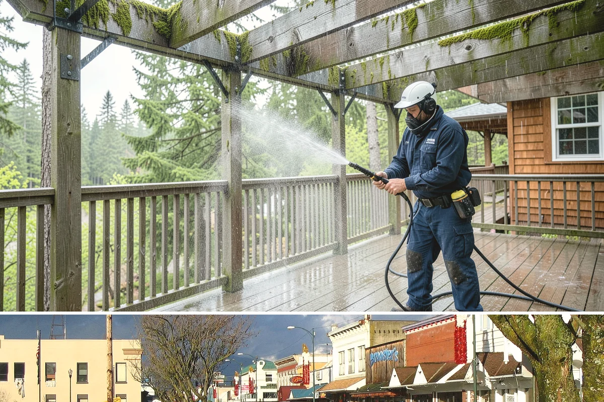 Log Home Washing in Arlington, Snohomish County, WA - Plan for the dry summer season so the logs and joints dry completely before any finish is reapplied.