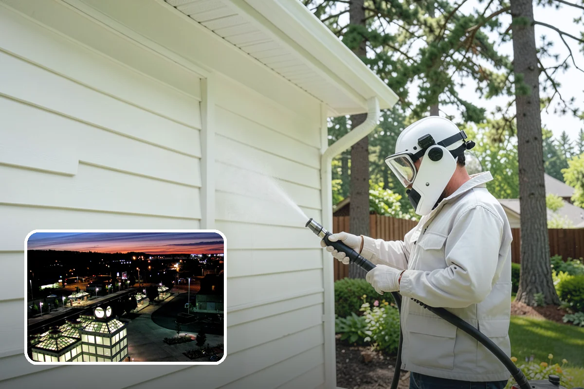 Log Home Washing in Auburn, King County, WA - Cleans deep grooves, checks, and chinking safely