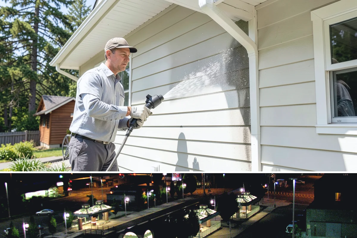 Log Home Washing in Auburn, King County, WA - Plan for the dry summer season so the logs and joints dry completely before any finish is reapplied.