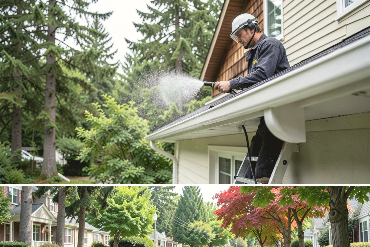 Log Home Washing in Beaux Arts Village, King County, WA - Plan for the dry summer season so the logs and joints dry completely before any finish is reapplied.
