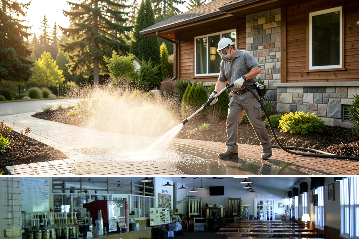 Log Home Washing in Black Diamond, King County, WA - Plan for the dry summer season so the logs and joints dry completely before any finish is reapplied.