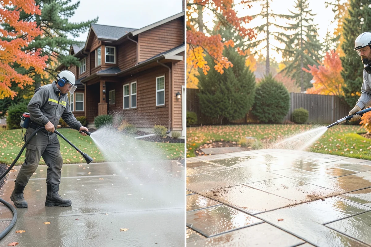 Log Home Washing in Bonney Lake, Pierce County, WA - Inspect logs, checking, and chinking for damage