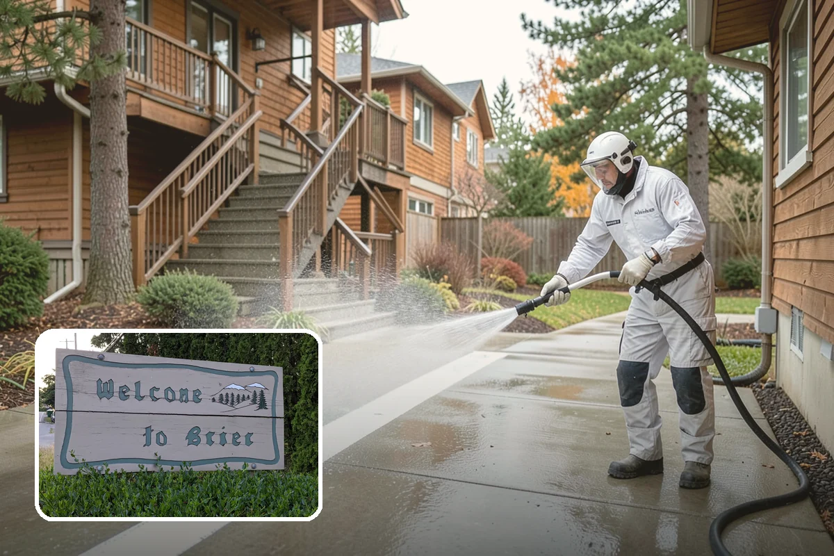 Log Home Washing in Brier, Snohomish County, WA - Cleans deep grooves, checks, and chinking safely