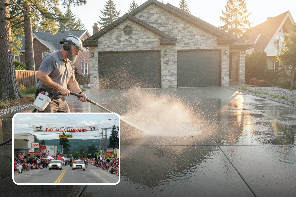 Log Home Washing in Carnation, King County, WA - Cleans deep grooves, checks, and chinking safely