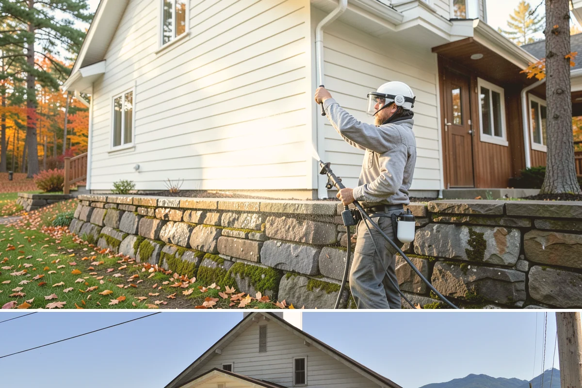 Log Home Washing in Concrete, Skagit County, WA - Plan for the dry summer season so the logs and joints dry completely before any finish is reapplied.