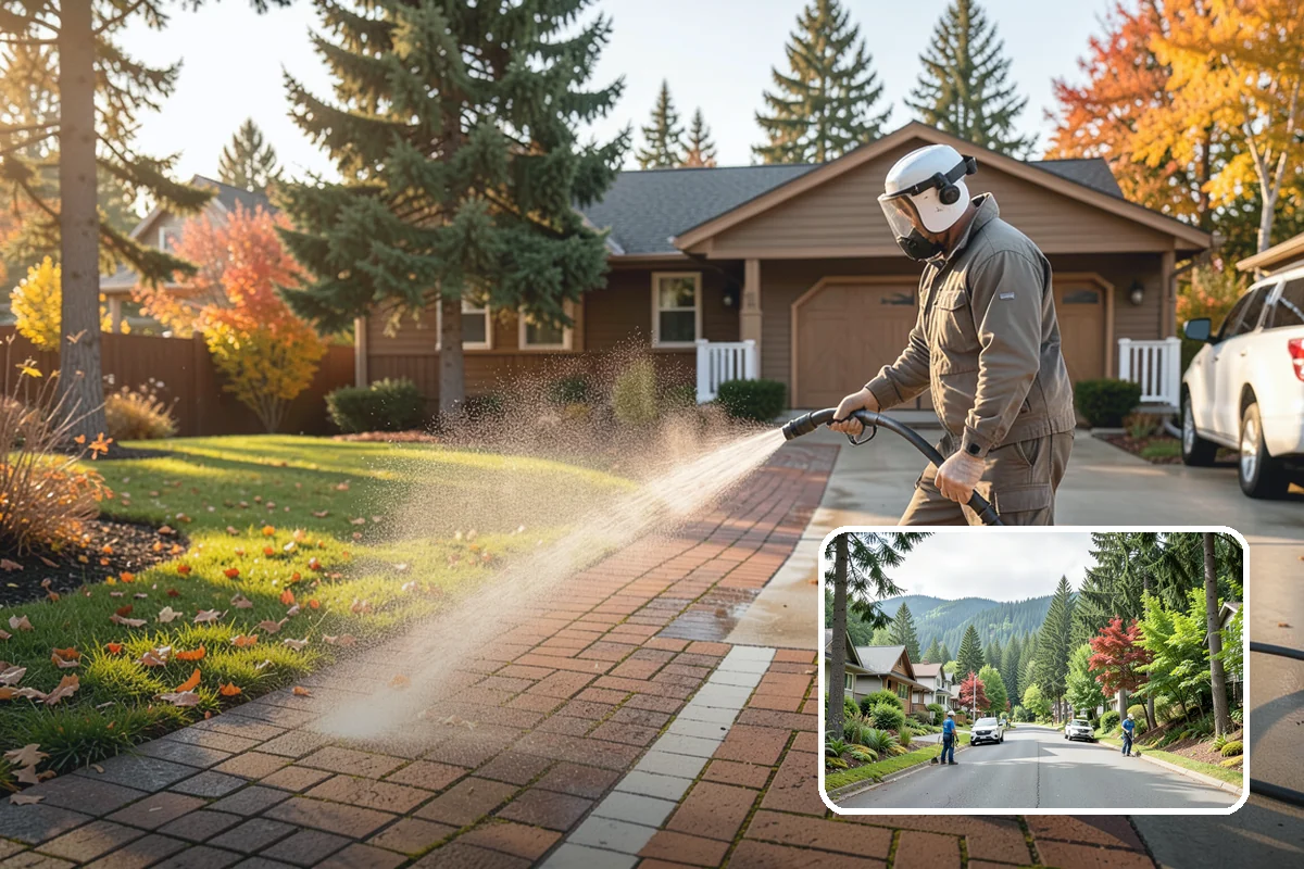 Log Home Washing in Darrington, Snohomish County, WA - Cleans deep grooves, checks, and chinking safely