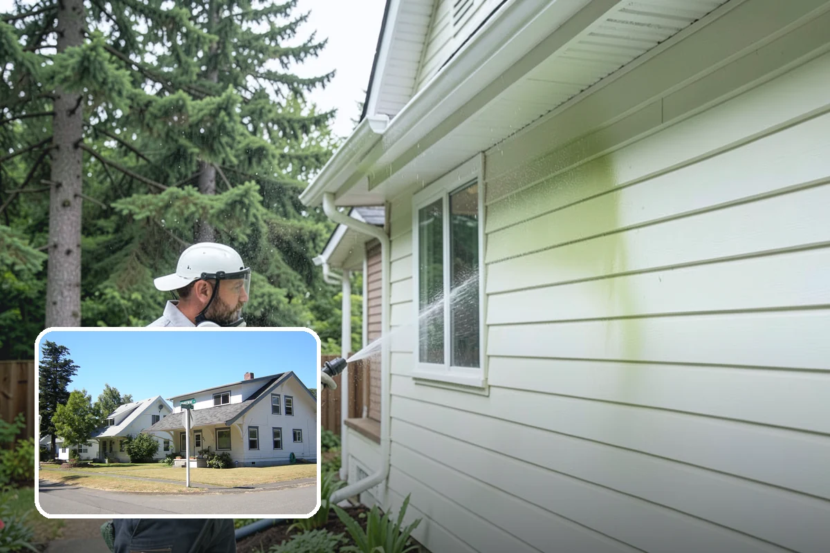 Log Home Washing in DuPont, Pierce County, WA - Cleans deep grooves, checks, and chinking safely