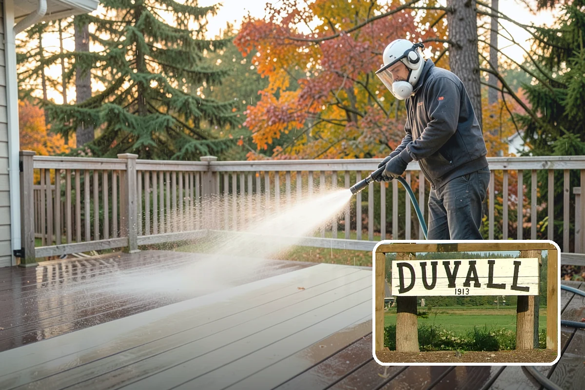 Log Home Washing in Duvall, King County, WA - Cleans deep grooves, checks, and chinking safely