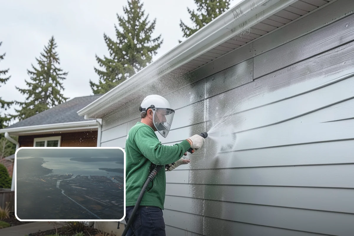 Log Home Washing in Fife, Pierce County, WA - Cleans deep grooves, checks, and chinking safely