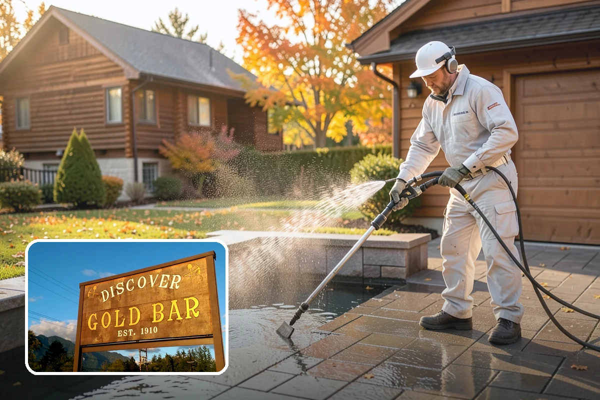Log Home Washing in Gold Bar, Snohomish County, WA - Cleans deep grooves, checks, and chinking safely