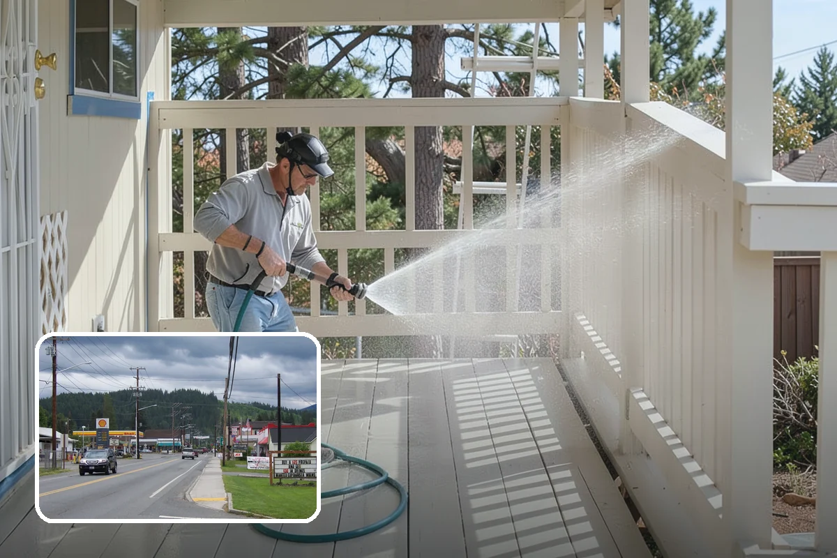 Log Home Washing in Granite Falls, Snohomish County, WA - Cleans deep grooves, checks, and chinking safely