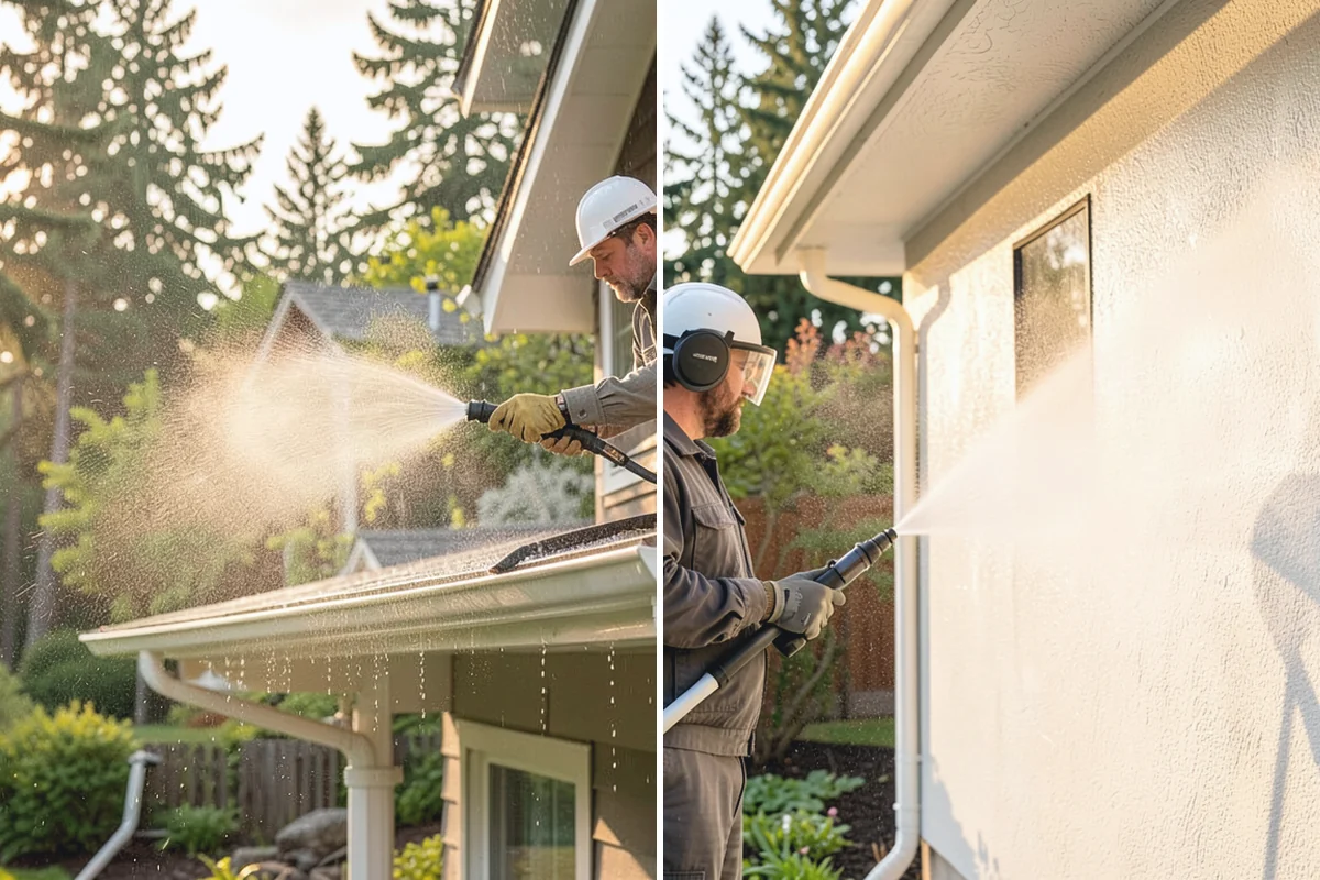 Log Home Washing in Granite Falls, Snohomish County, WA - Inspect logs, checking, and chinking for damage