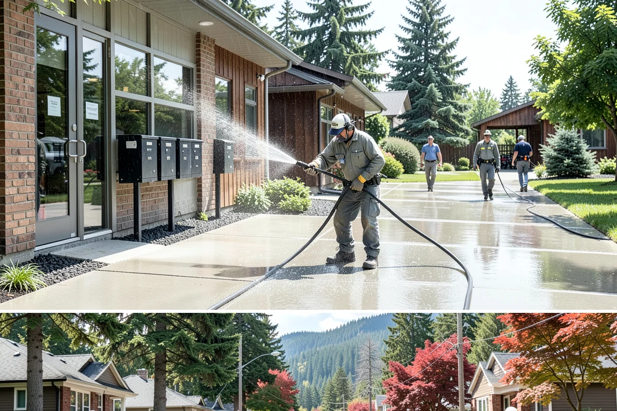 Log Home Washing in Hunts Point, King County, WA - Plan for the dry summer season so the logs and joints dry completely before any finish is reapplied.