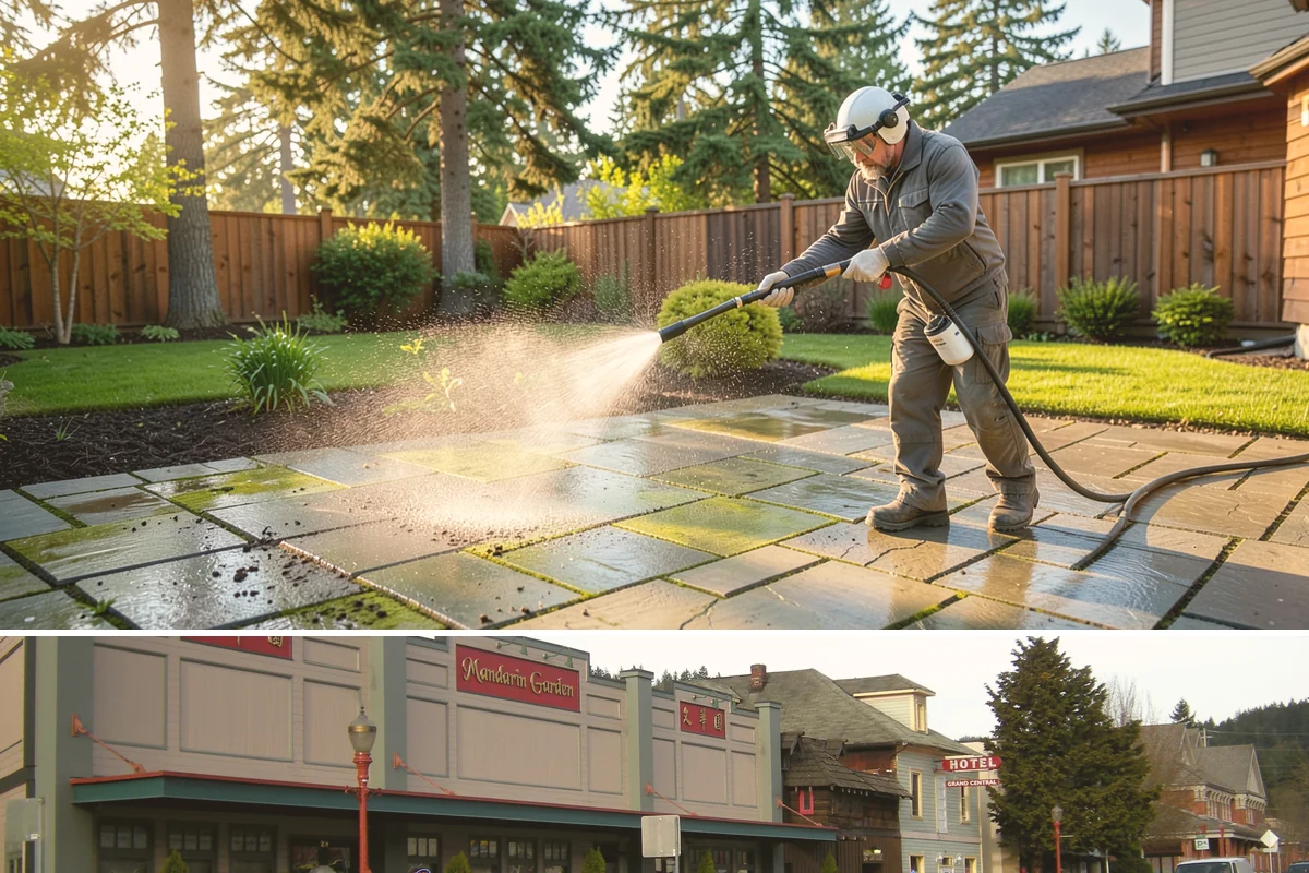 Log Home Washing in Issaquah, King County, WA - Plan for the dry summer season so the logs and joints dry completely before any finish is reapplied.
