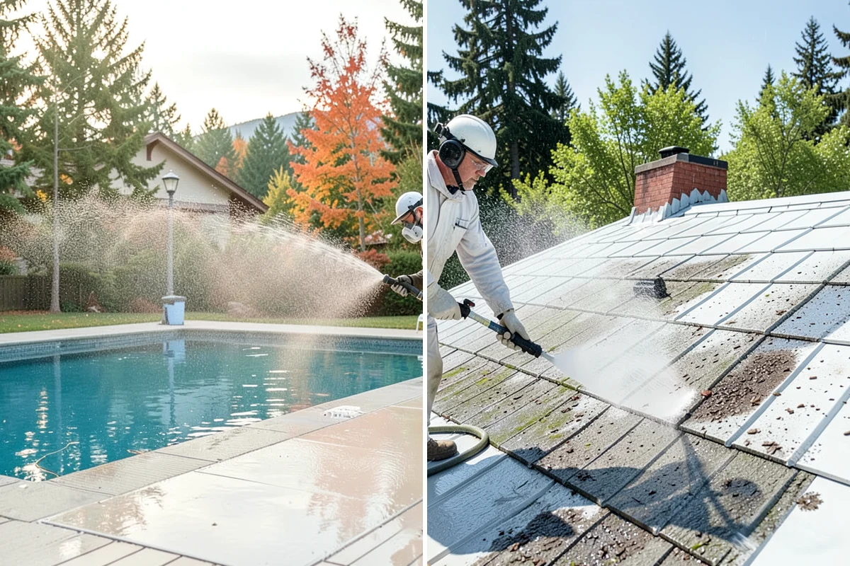 Log Home Washing in Kenmore, King County, WA - Inspect logs, checking, and chinking for damage