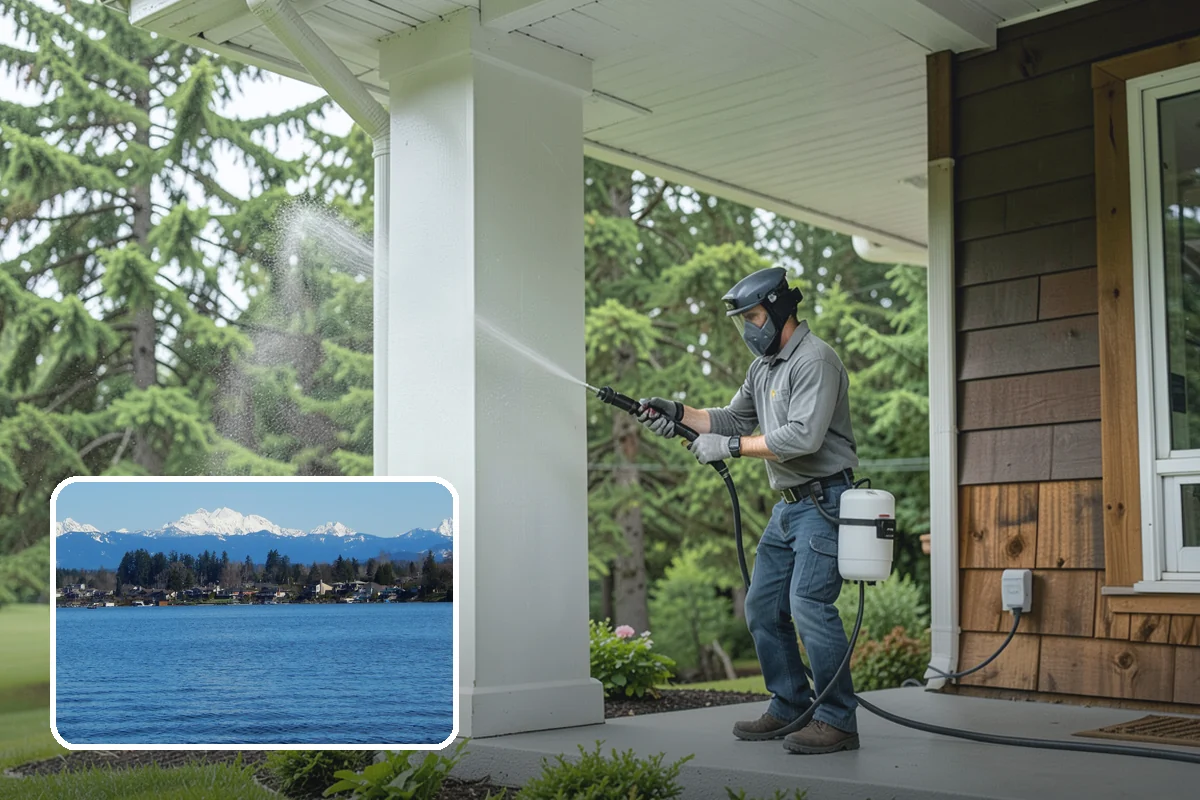 Log Home Washing in Lake Stevens, Snohomish County, WA - Cleans deep grooves, checks, and chinking safely