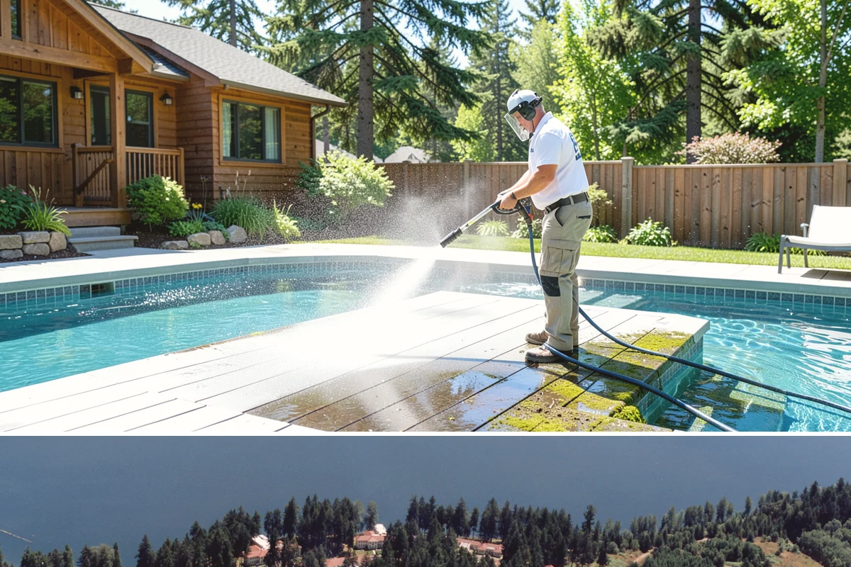 Log Home Washing in Lakewood, Pierce County, WA - Plan for the dry summer season so the logs and joints dry completely before any finish is reapplied.