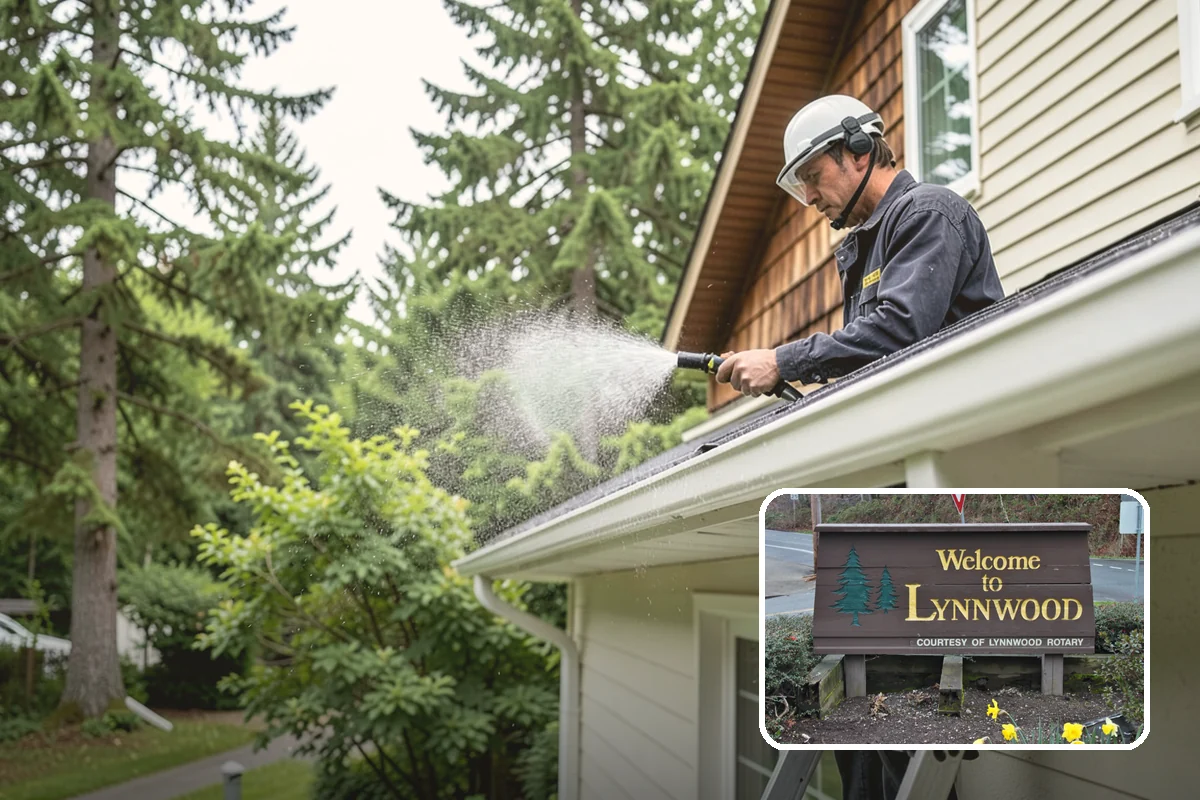 Log Home Washing in Lynnwood, Snohomish County, WA - Cleans deep grooves, checks, and chinking safely