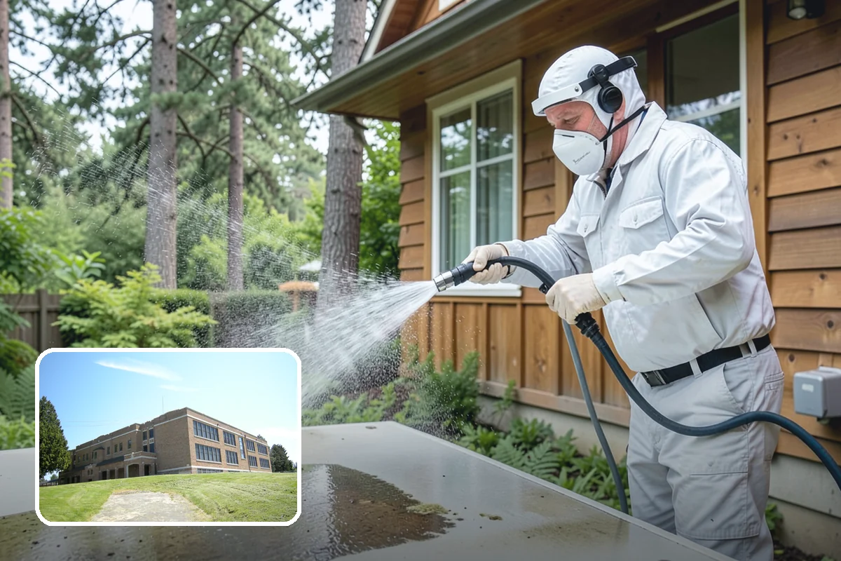 Log Home Washing in Maple Valley, King County, WA - Cleans deep grooves, checks, and chinking safely