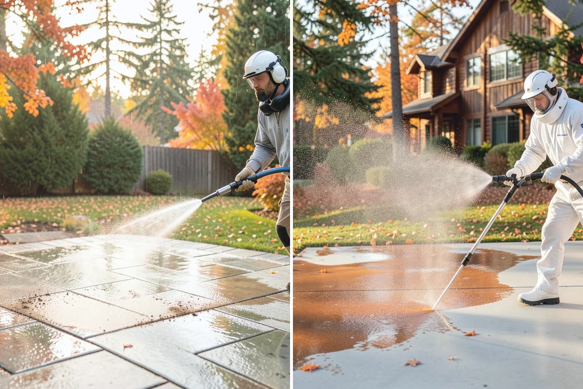 Log Home Washing in Medina, King County, WA - Inspect logs, checking, and chinking for damage