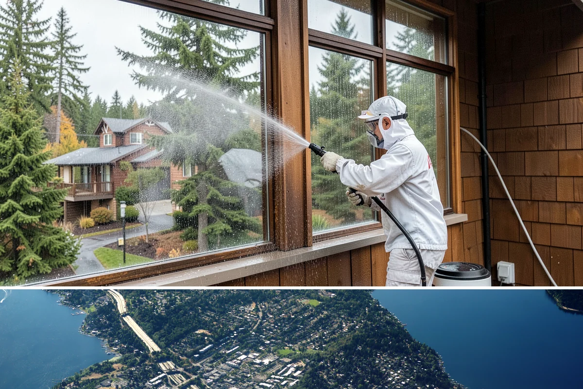 Log Home Washing in Mercer Island, King County, WA - Plan for the dry summer season so the logs and joints dry completely before any finish is reapplied.