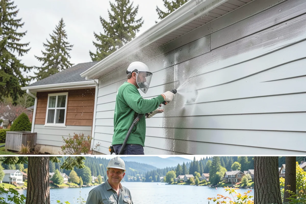 Log Home Washing in Milton, King County, WA - Plan for the dry summer season so the logs and joints dry completely before any finish is reapplied.