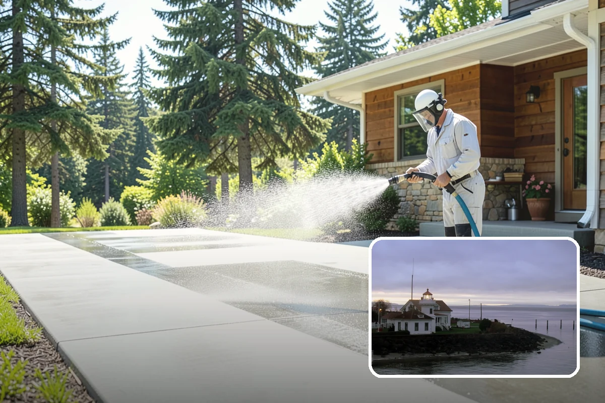 Log Home Washing in Mukilteo, Snohomish County, WA - Cleans deep grooves, checks, and chinking safely