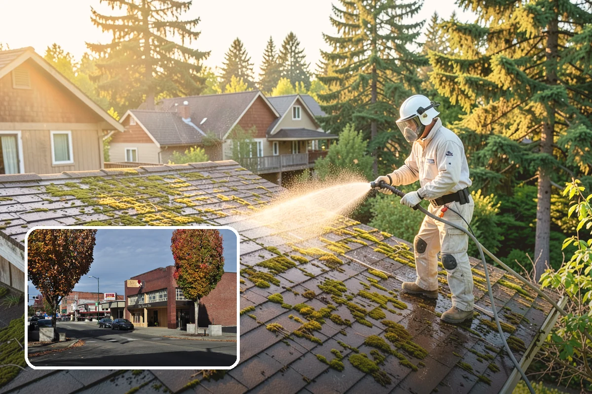 Log Home Washing in Puyallup, Pierce County, WA - Cleans deep grooves, checks, and chinking safely