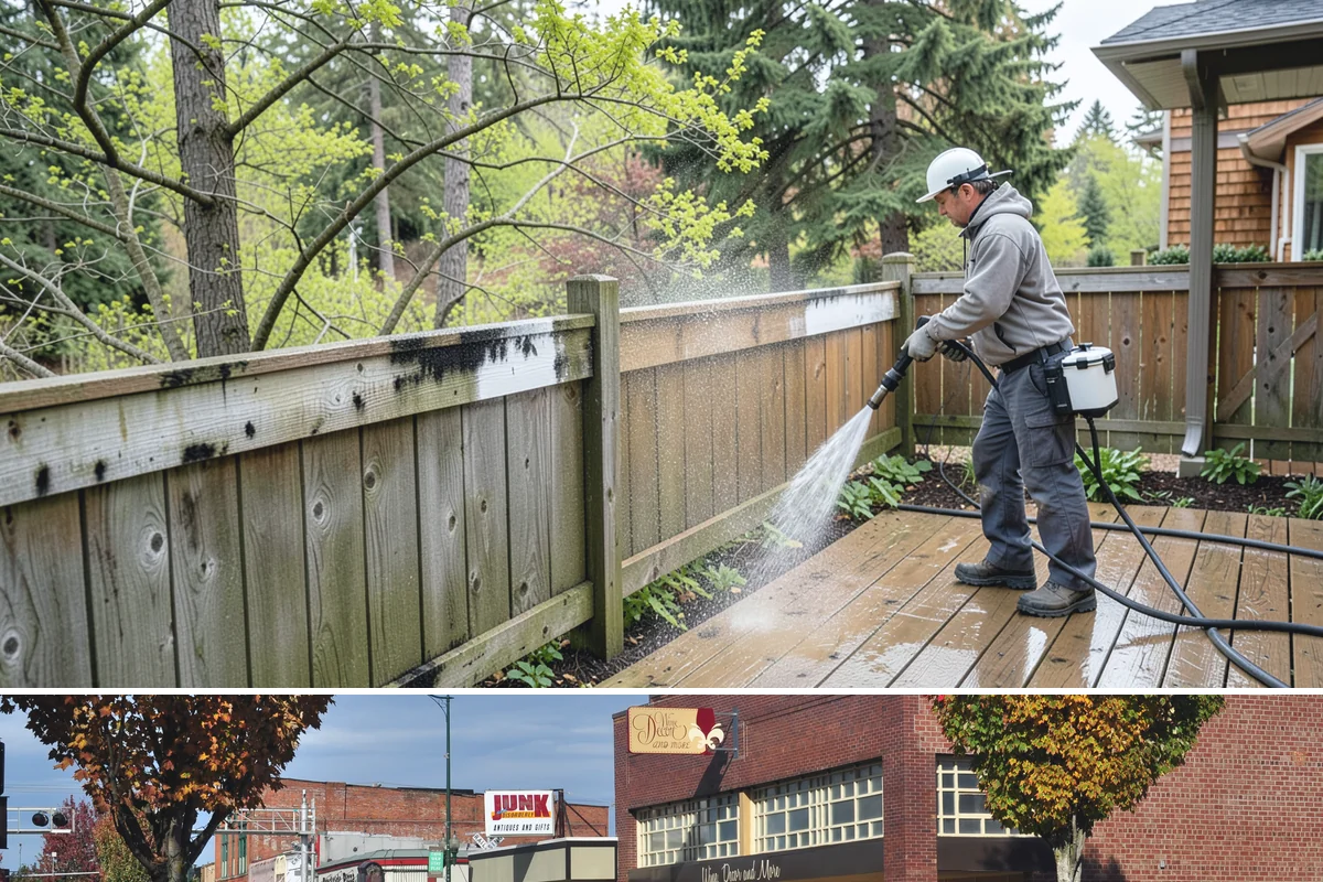 Log Home Washing in Puyallup, Pierce County, WA - Plan for the dry summer season so the logs and joints dry completely before any finish is reapplied.