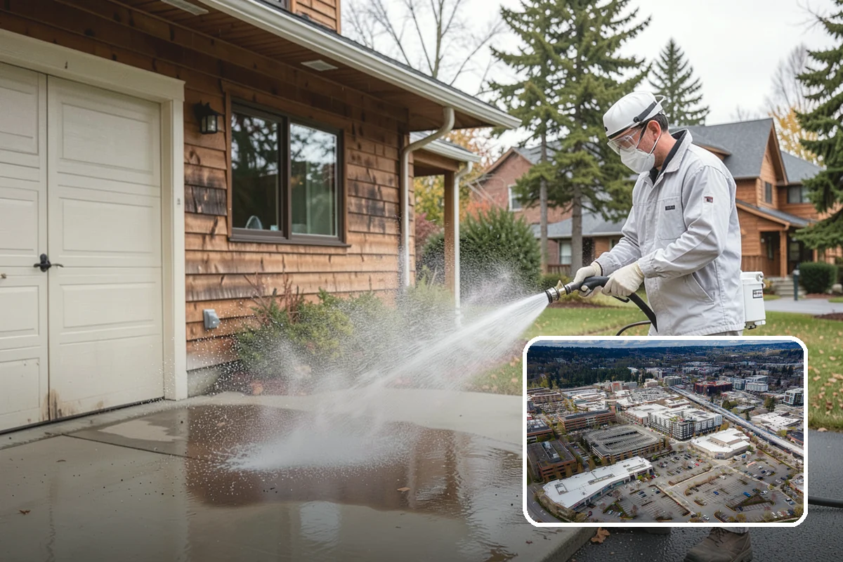 Log Home Washing in Redmond, King County, WA - Cleans deep grooves, checks, and chinking safely