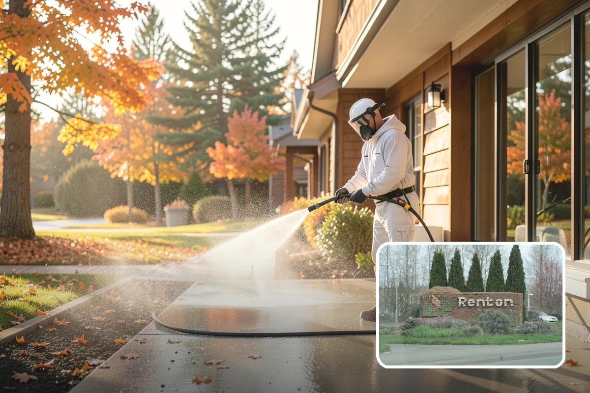 Log Home Washing in Renton, King County, WA - Cleans deep grooves, checks, and chinking safely