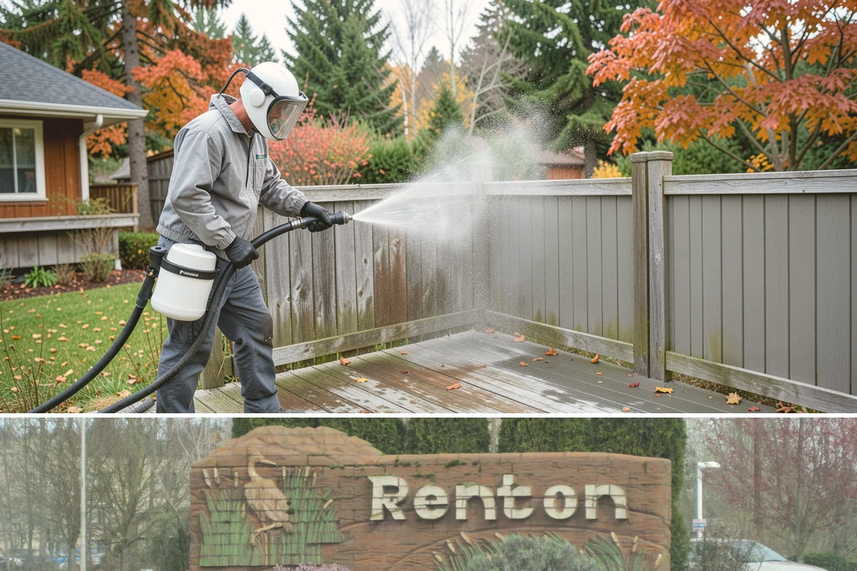 Log Home Washing in Renton, King County, WA - Plan for the dry summer season so the logs and joints dry completely before any finish is reapplied.
