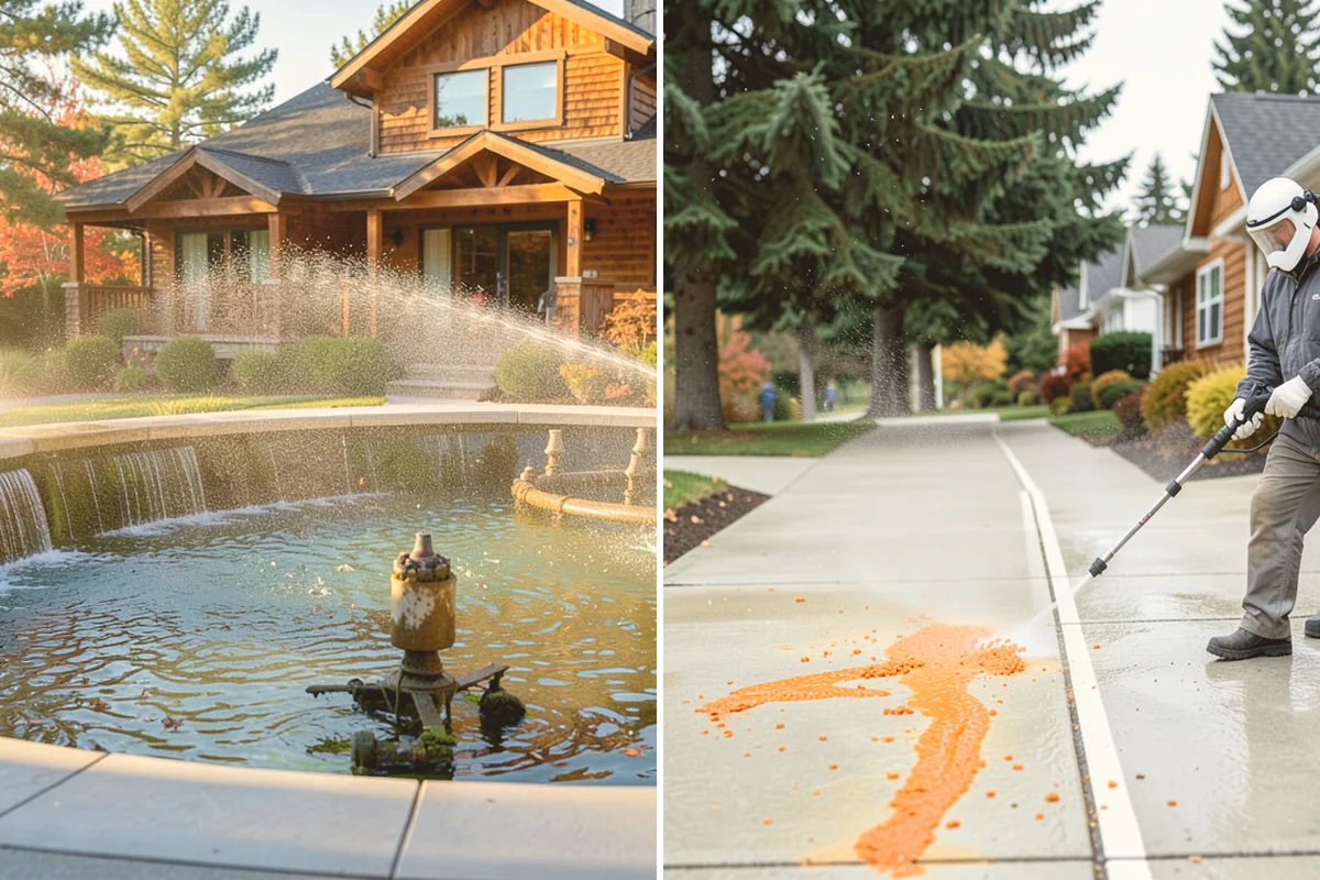 Log Home Washing in Sammamish, King County, WA - Inspect logs, checking, and chinking for damage