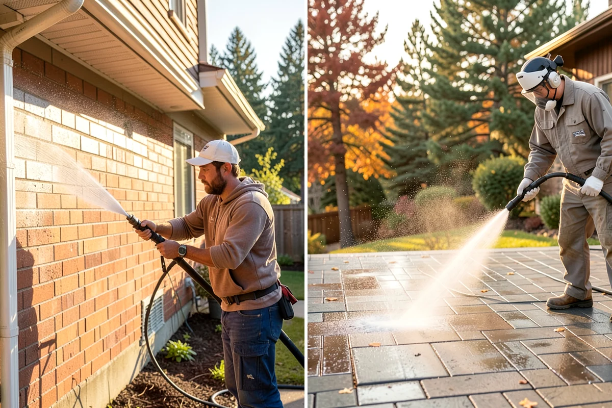 Log Home Washing in SeaTac, King County, WA - Inspect logs, checking, and chinking for damage