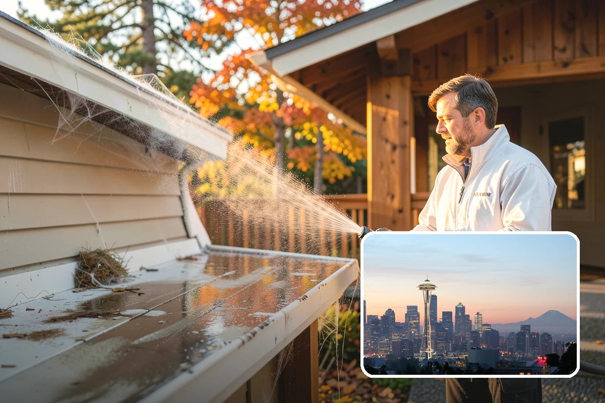 Log Home Washing in Seattle, King County, WA - Cleans deep grooves, checks, and chinking safely