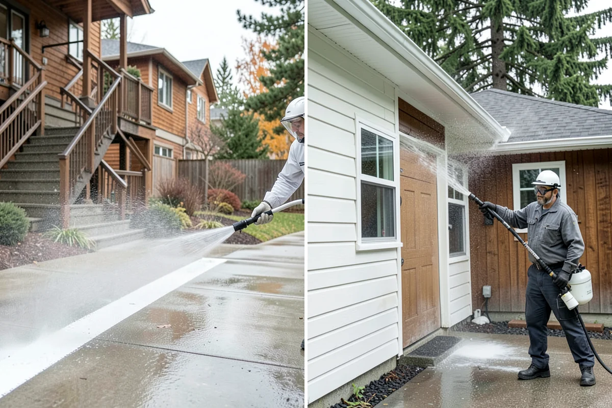Log Home Washing in Seattle, King County, WA - Inspect logs, checking, and chinking for damage