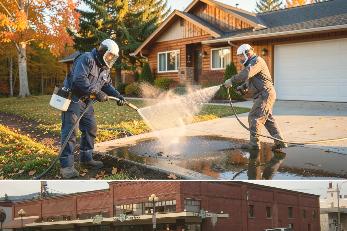 Log Home Washing in Sedro-Woolley, Skagit County, WA - Plan for the dry summer season so the logs and joints dry completely before any finish is reapplied.