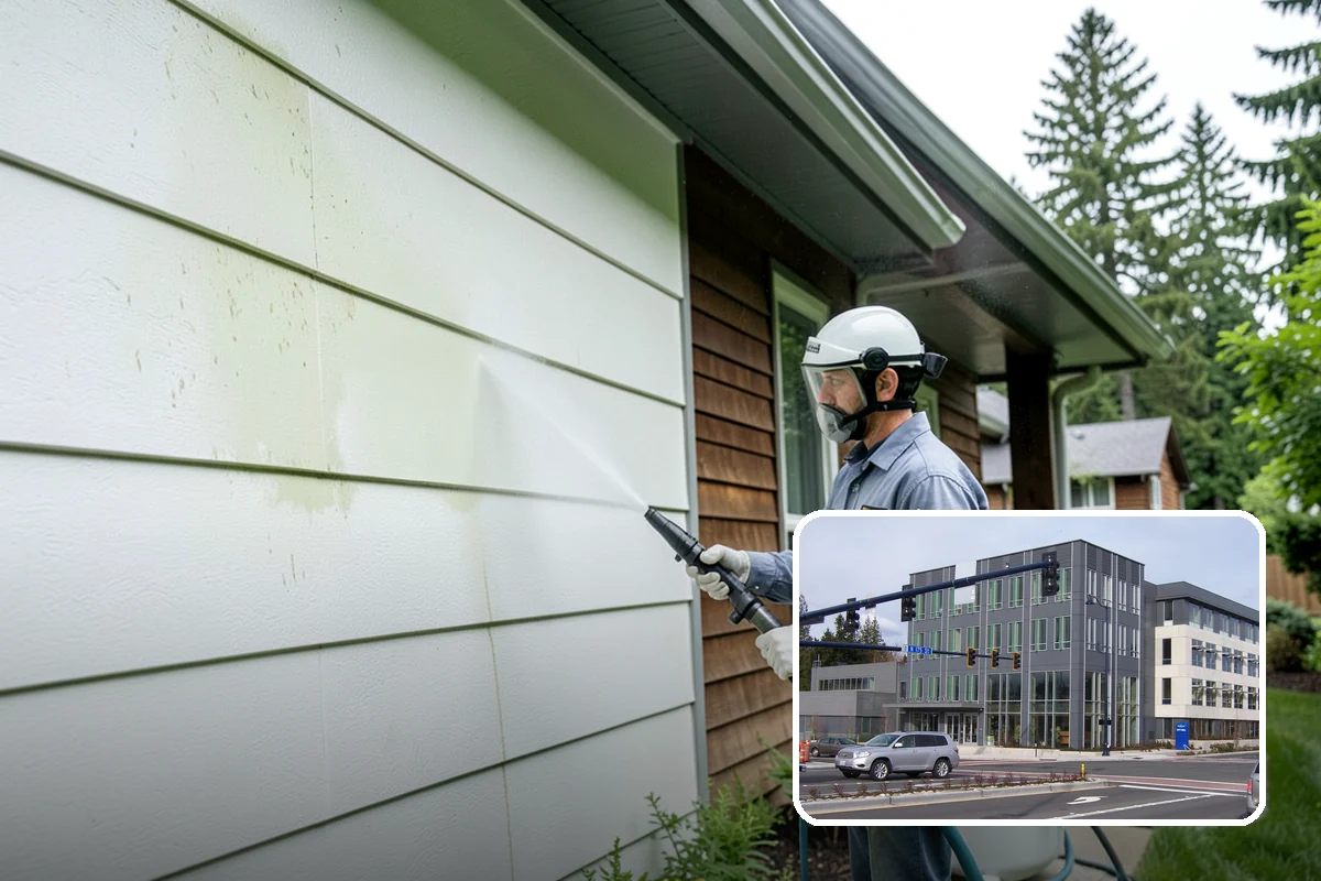 Log Home Washing in Shoreline, King County, WA - Cleans deep grooves, checks, and chinking safely