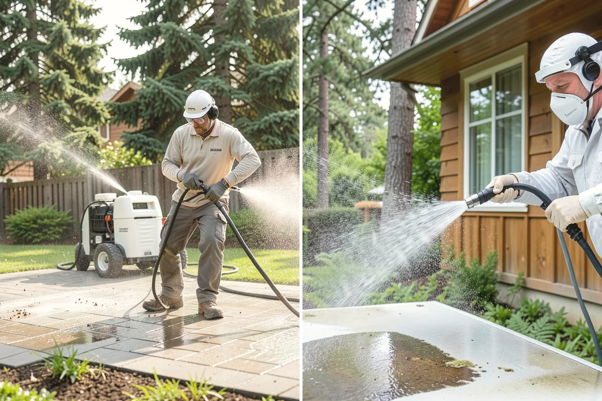 Log Home Washing in Tukwila, King County, WA - Inspect logs, checking, and chinking for damage