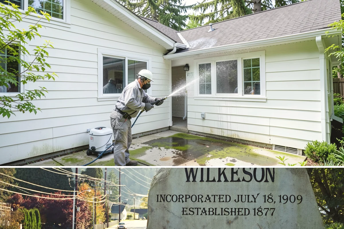 Log Home Washing in Wilkeson, Pierce County, WA - Plan for the dry summer season so the logs and joints dry completely before any finish is reapplied.