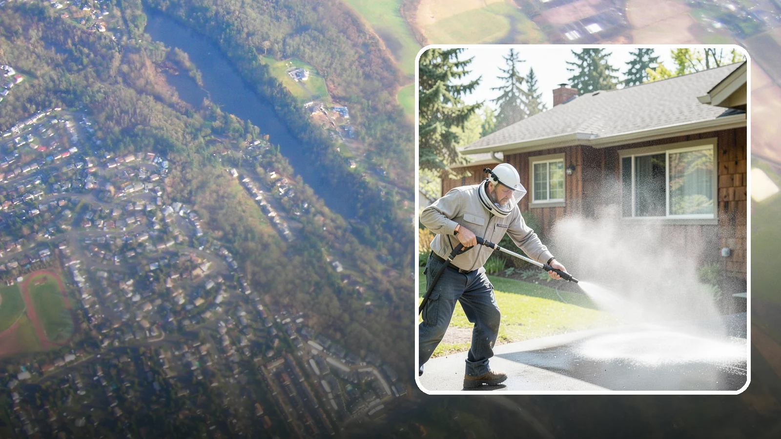 Low-Pressure Washing in Algona, King County, WA - Low-pressure washing uses a reduced water force to clean surfaces that would be scarred or gouged by a standard pressure washer.