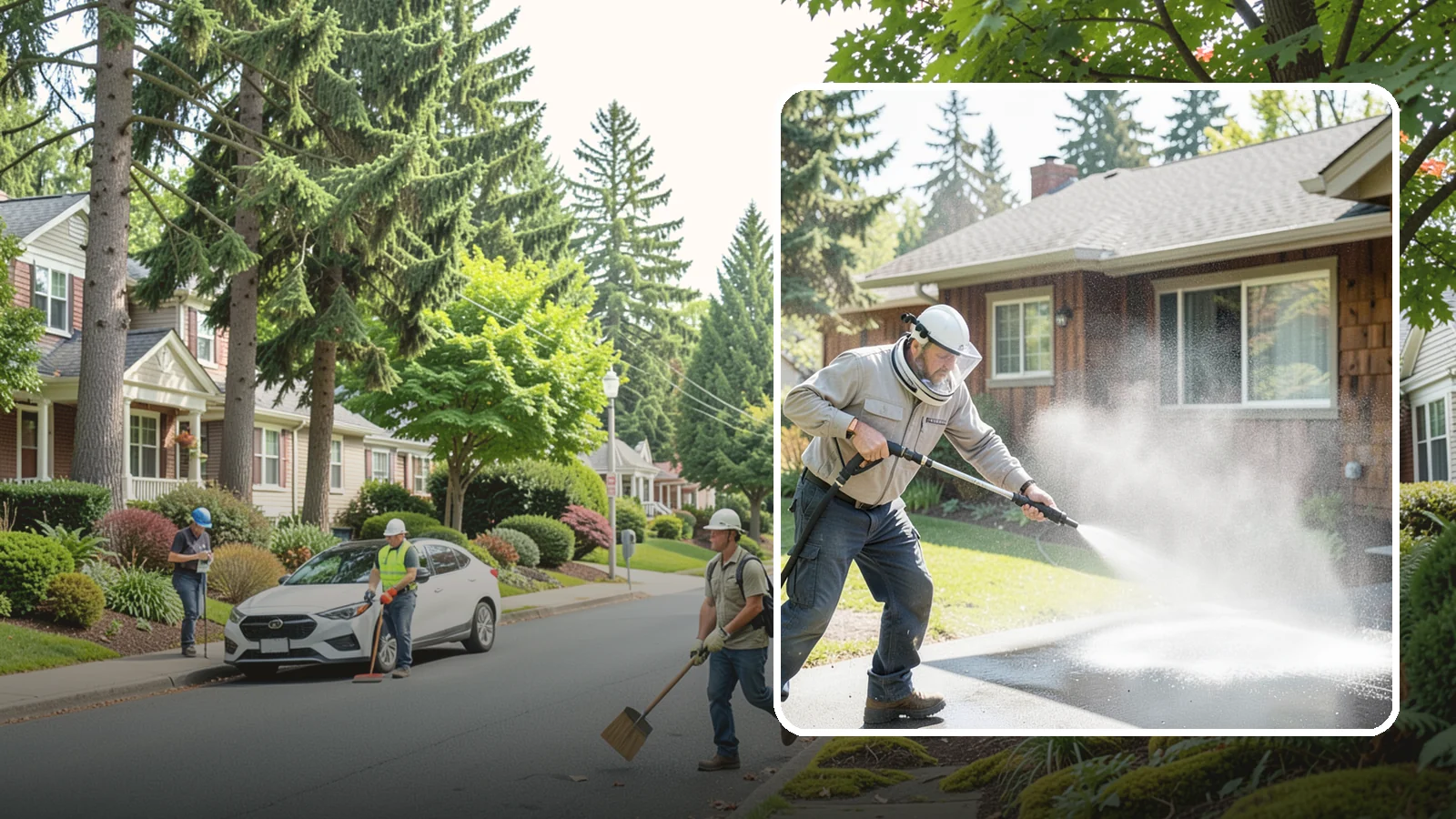 Low-Pressure Washing in Beaux Arts Village, King County, WA - Low-pressure washing uses a reduced water force to clean surfaces that would be scarred or gouged by a standard pressure washer.