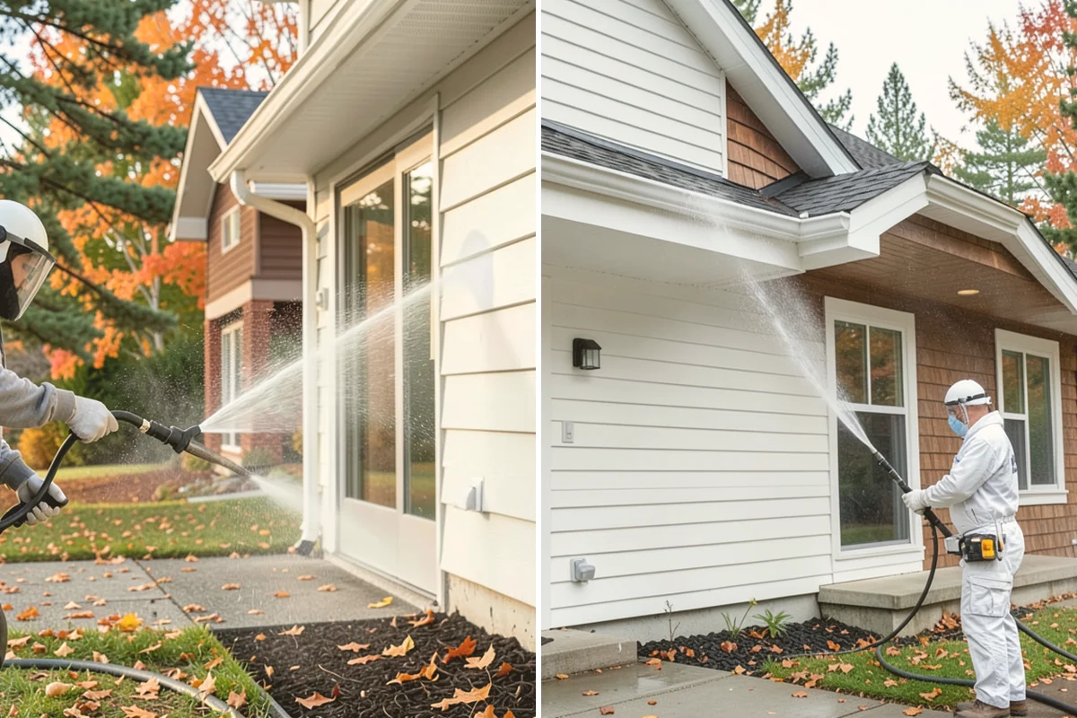 Low-Pressure Washing in Bellevue, King County, WA - Test the surface to confirm the safe pressure range