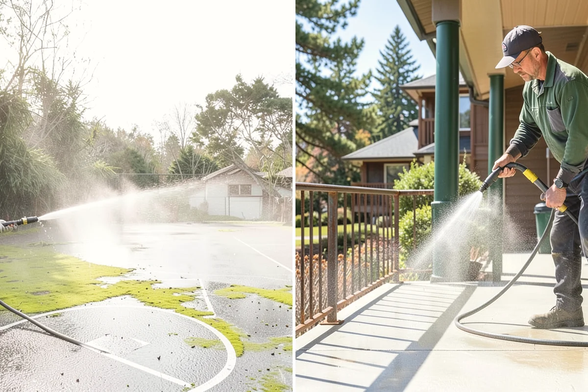 Low-Pressure Washing in Black Diamond, King County, WA - Test the surface to confirm the safe pressure range