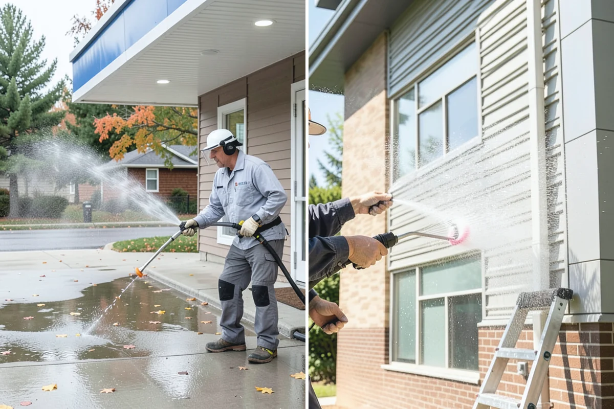 Low-Pressure Washing in Bonney Lake, Pierce County, WA - Test the surface to confirm the safe pressure range