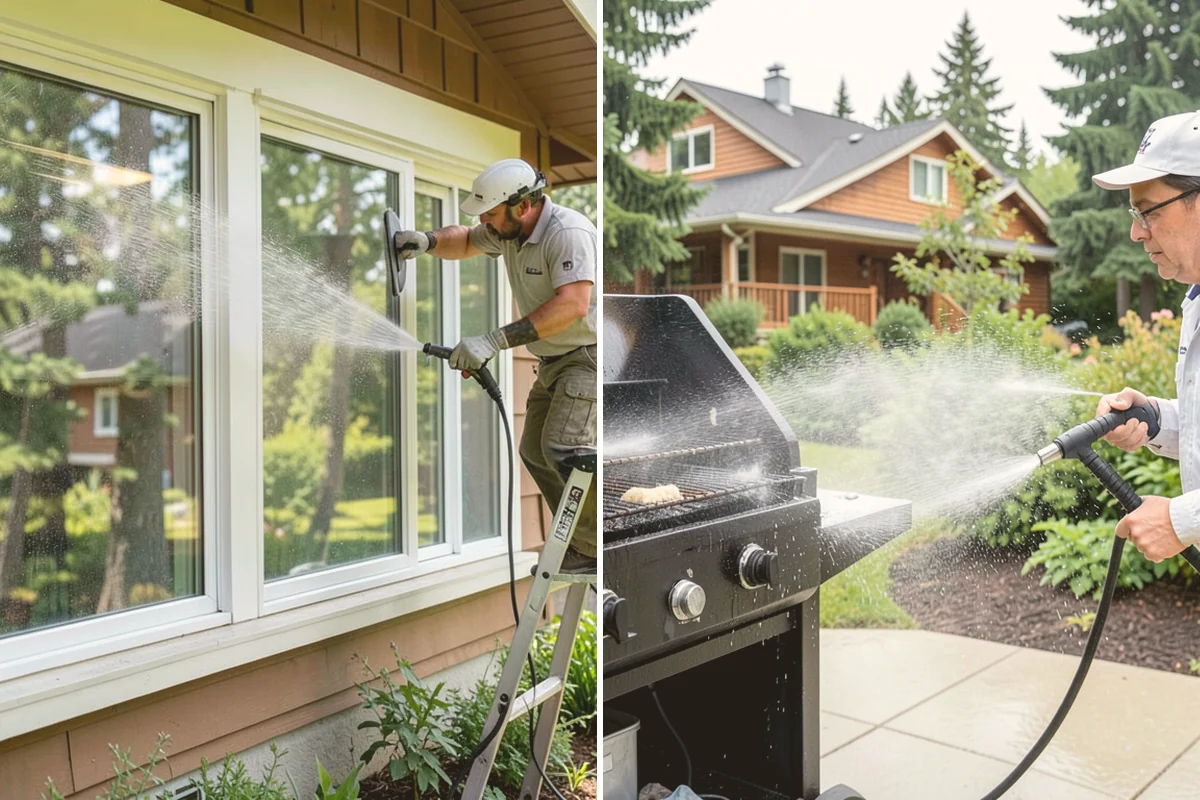 Low-Pressure Washing in Brier, Snohomish County, WA - Test the surface to confirm the safe pressure range