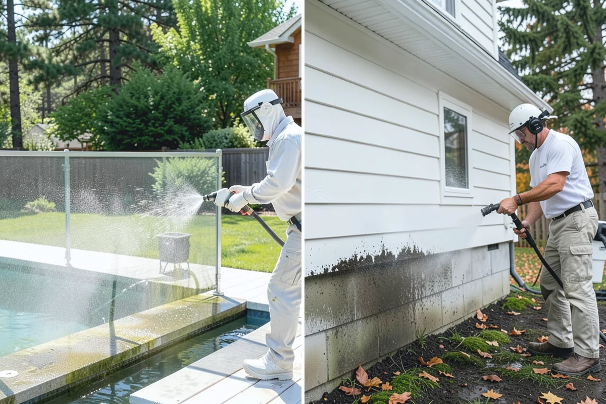Low-Pressure Washing in Buckley, Pierce County, WA - Test the surface to confirm the safe pressure range