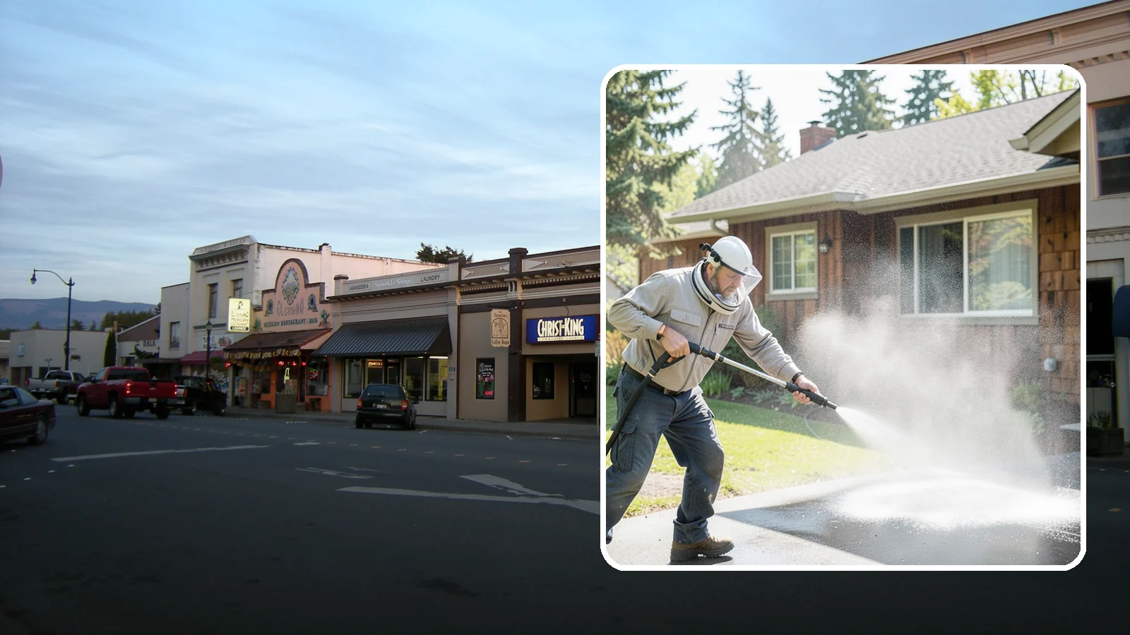 Low-Pressure Washing in Burlington, Skagit County, WA - Low-pressure washing uses a reduced water force to clean surfaces that would be scarred or gouged by a standard pressure washer.